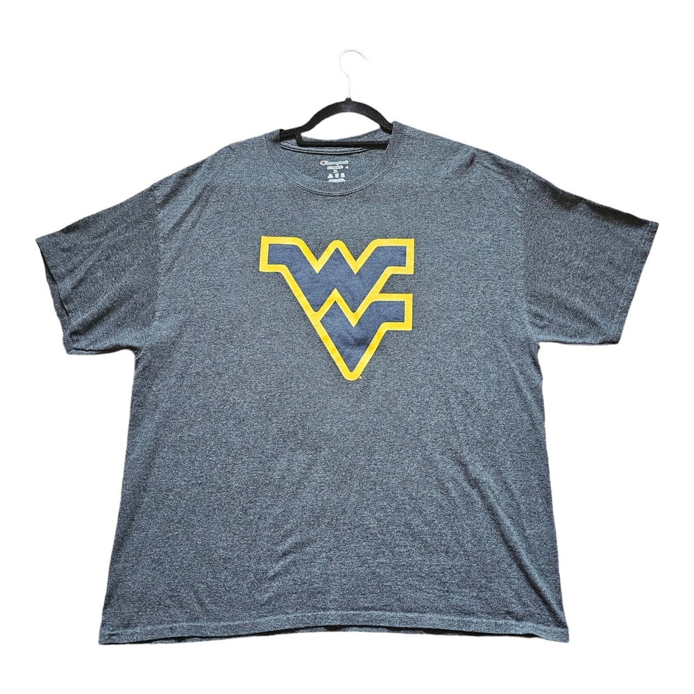 Champions West Virgina Mountaineers T Shirt Mens XL Gray Casual